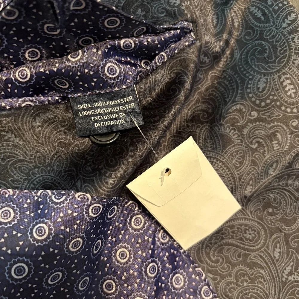 Tailorbyrd Mens Velour Navy Sport Coat - Size 42R - NWT